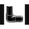 Aeroquip 90 Degree -3 AN Male To 1/8 Inch Pipe Thread, Anodized, Black, Aluminum FCM5030 - alternate 3